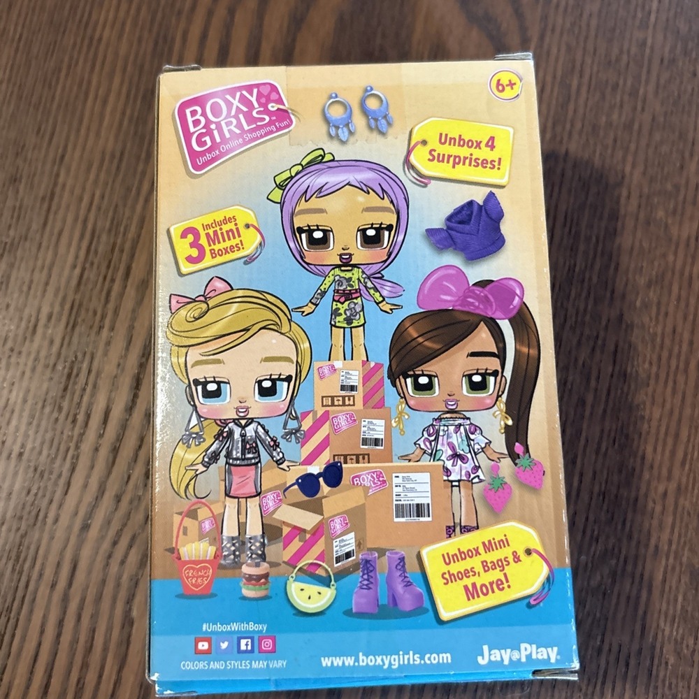 Jay@Play Boxy Girls Mini Doll Coco 3.5" Pink New Season 1 Unboxing Toy - Picture 4 of 8